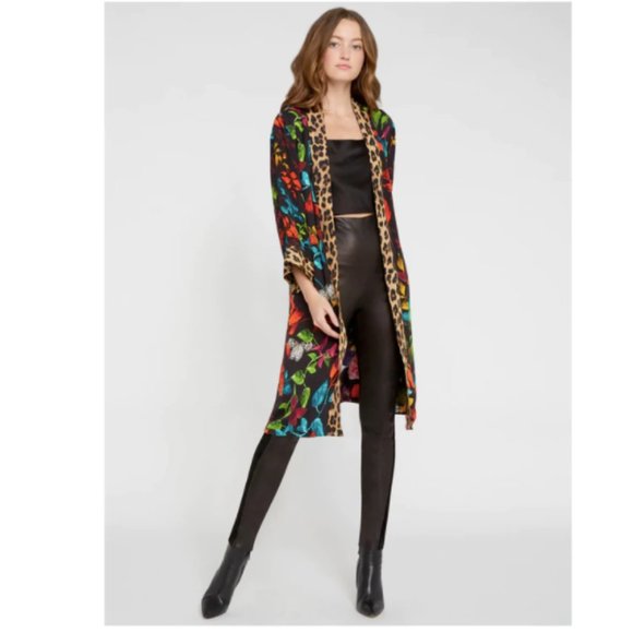 Alice + Olivia | Avila Reversible Kimono Multi Garden/Combo - Picture 5 of 11